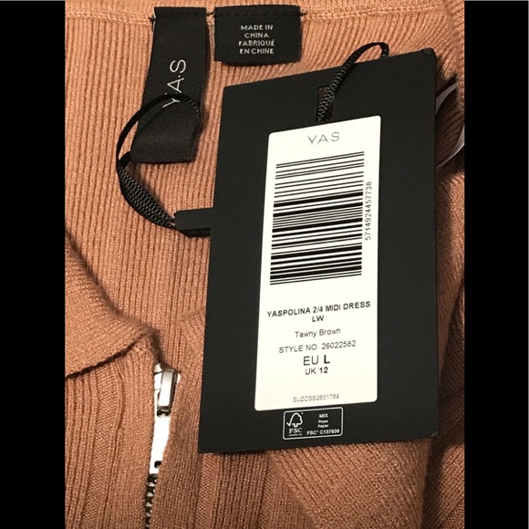 NWT Y.A.S. YASPOLINA Midi Dress LW - Picture 11 of 11